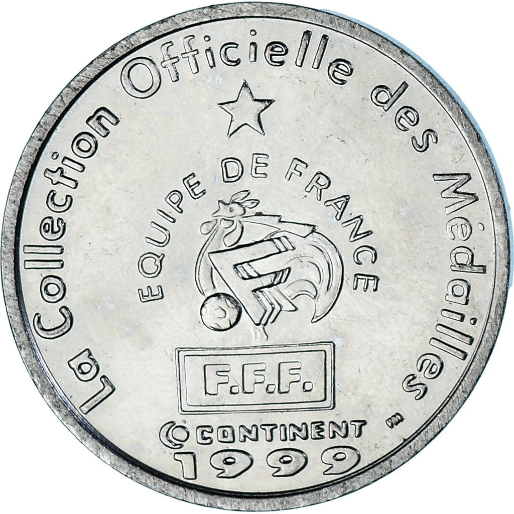 Francia, zeton, Equipe de France de Football, Lizarazu, Défenseur, 1999, EBC