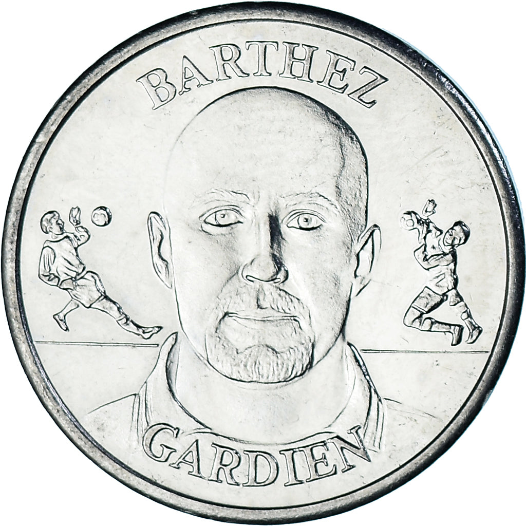 France, Token, Fotball, Fabien Barthez, Sport, 1999, AU(55-58), Nickel