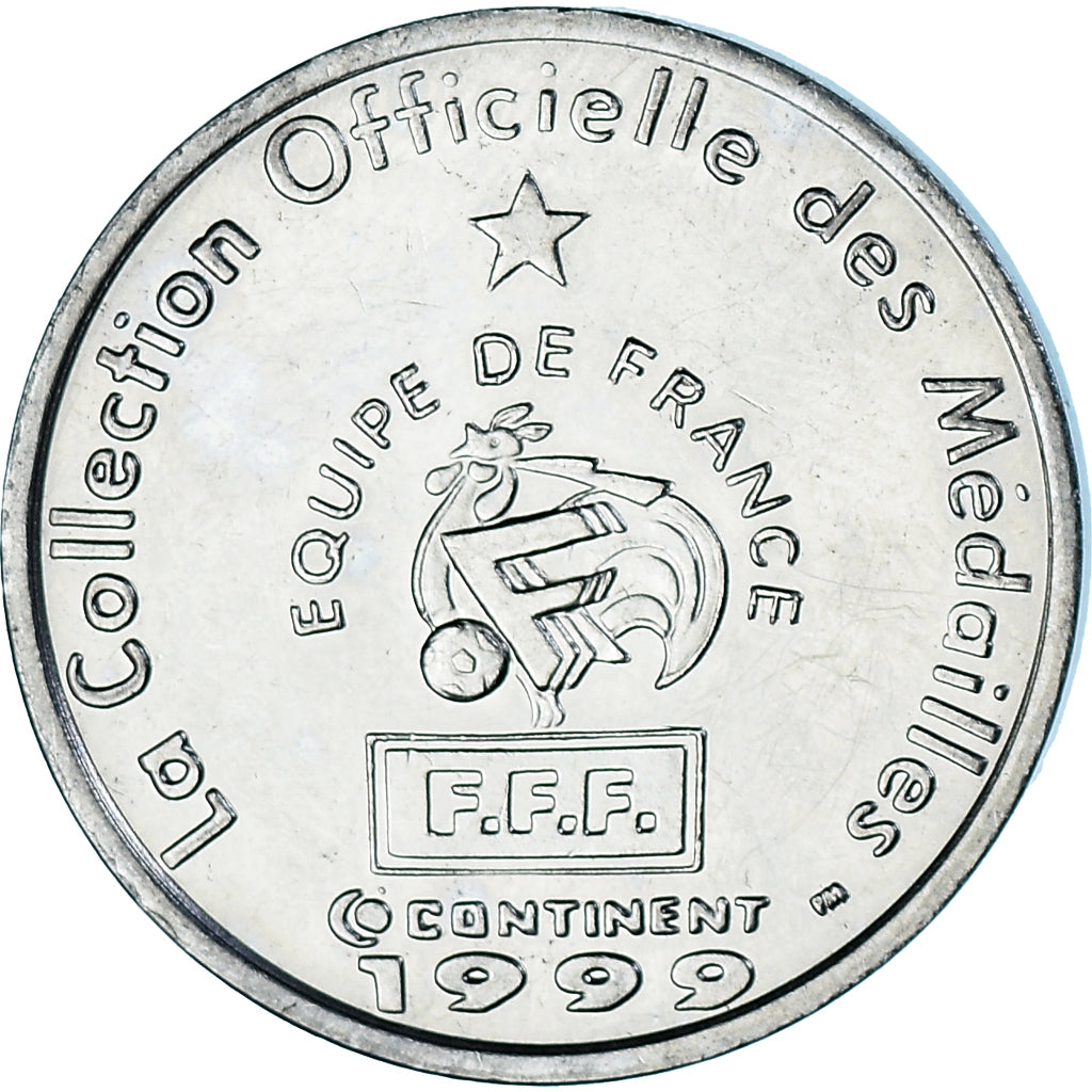 France, Token, Fotball, Fabien Barthez, Sport, 1999, AU(55-58), Nickel