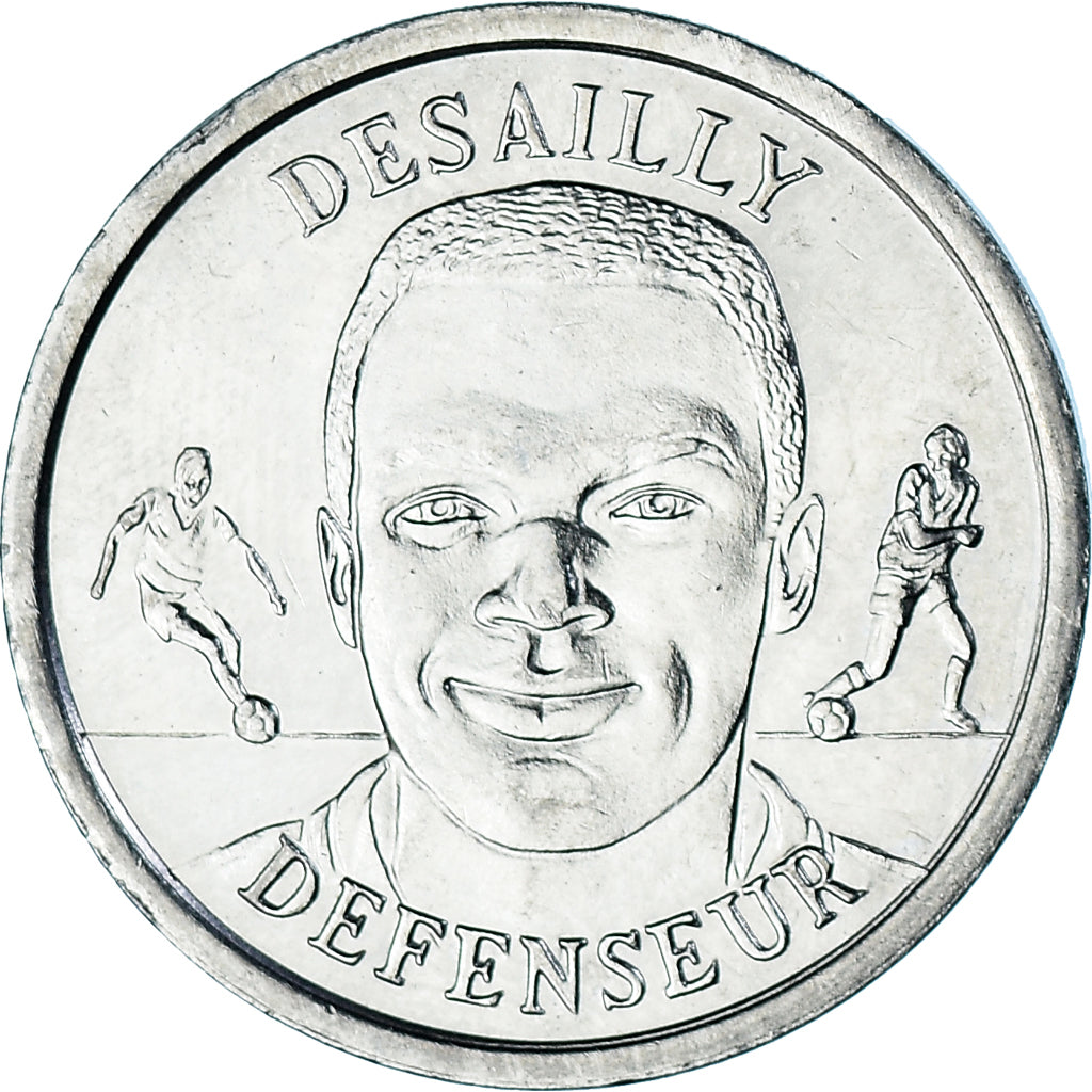 France, Jeton, Football, Marcel Desailly, Défenseur, Sport, 1999, SUP, Nickel