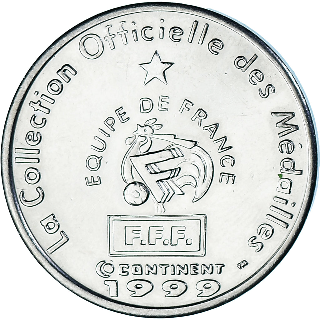 France, Jeton, Football, Marcel Desailly, Défenseur, Sport, 1999, SUP, Nickel
