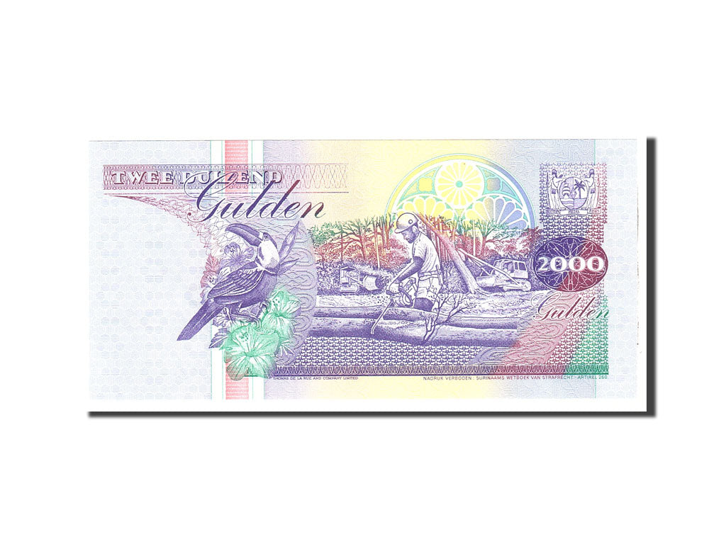 Suriname, 2000 Gulden, 1995, KM:142, 1995-06-01, UNC(65-70)