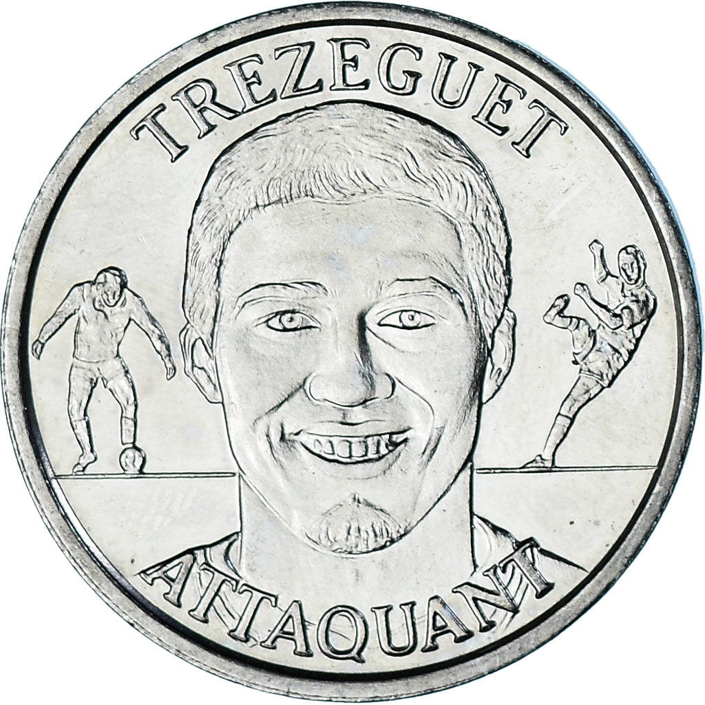 Francia, zeton, Football, David Trézéguet, Sport, 1999, EBC, Níquel