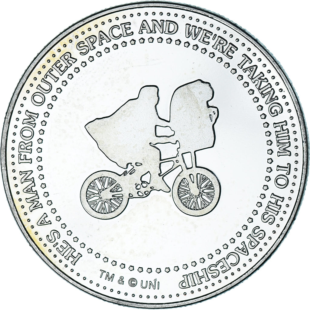 France, Medal, E.T l'Extraterrestre, Cinéma, AU(55-58), Copper-nickel