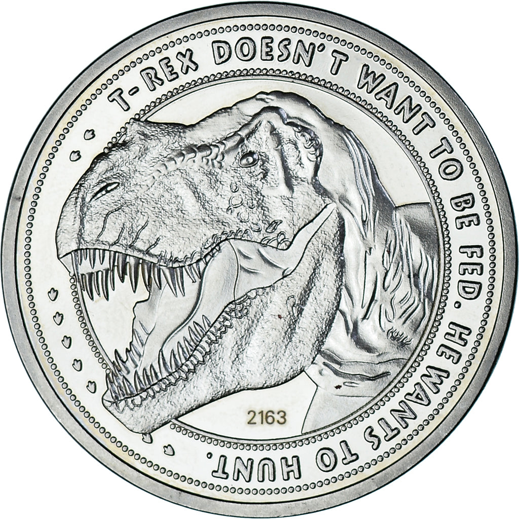 Francia, medaglia, Jurassic Park, Cinéma, 25th Anniversary, FDC, Rame-nichel