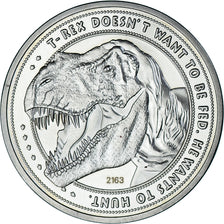 Francia, medaglia, Jurassic Park, Cinéma, 25th Anniversary, FDC, Rame-nichel