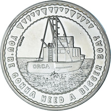 Francja, medal, Jaw's, Les Dents de la Mer, Cinéma, MS(63), Miedź-Nikiel