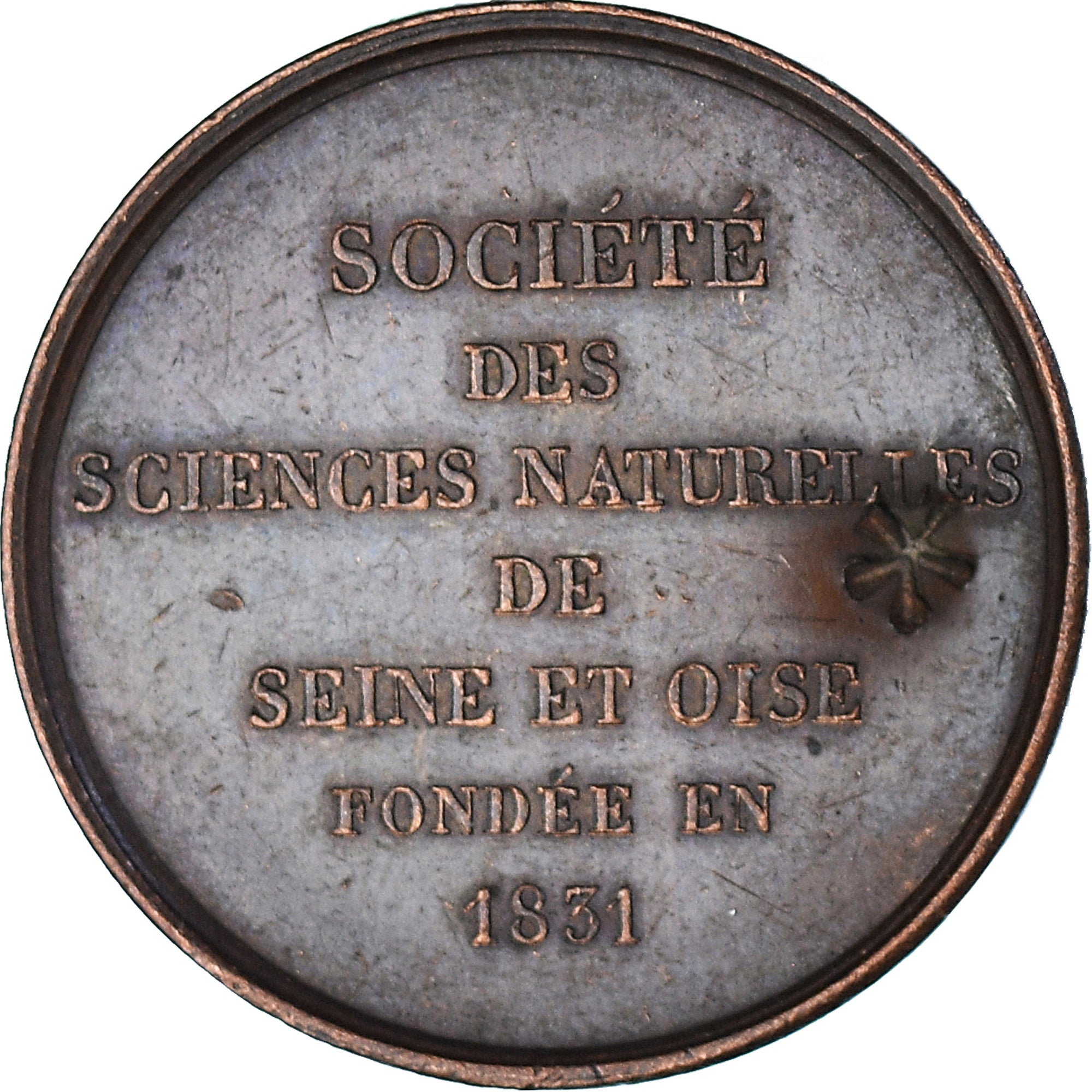 France, Token, Société des Sciences Naturelles de Seine et Oise, 1831, Dubois