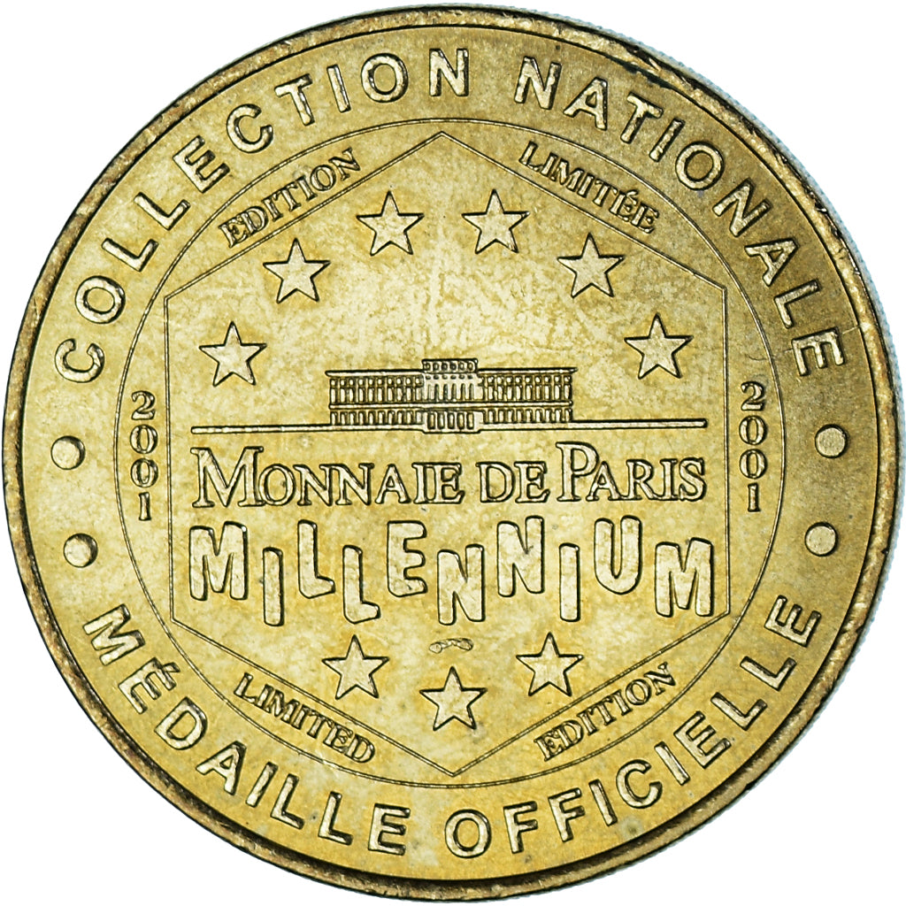 Francia, zeton, Jetón turístico, Le Mont Doré, Sommet du sancy, 2001, MDP