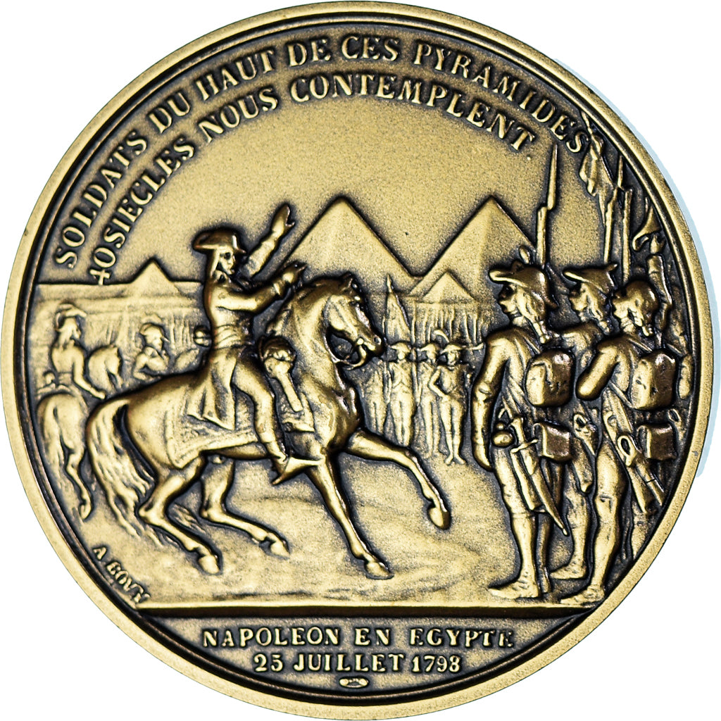 France, Medal, Napoléon Ier en Egypte, History, Denon, Restrike, MS(65-70)