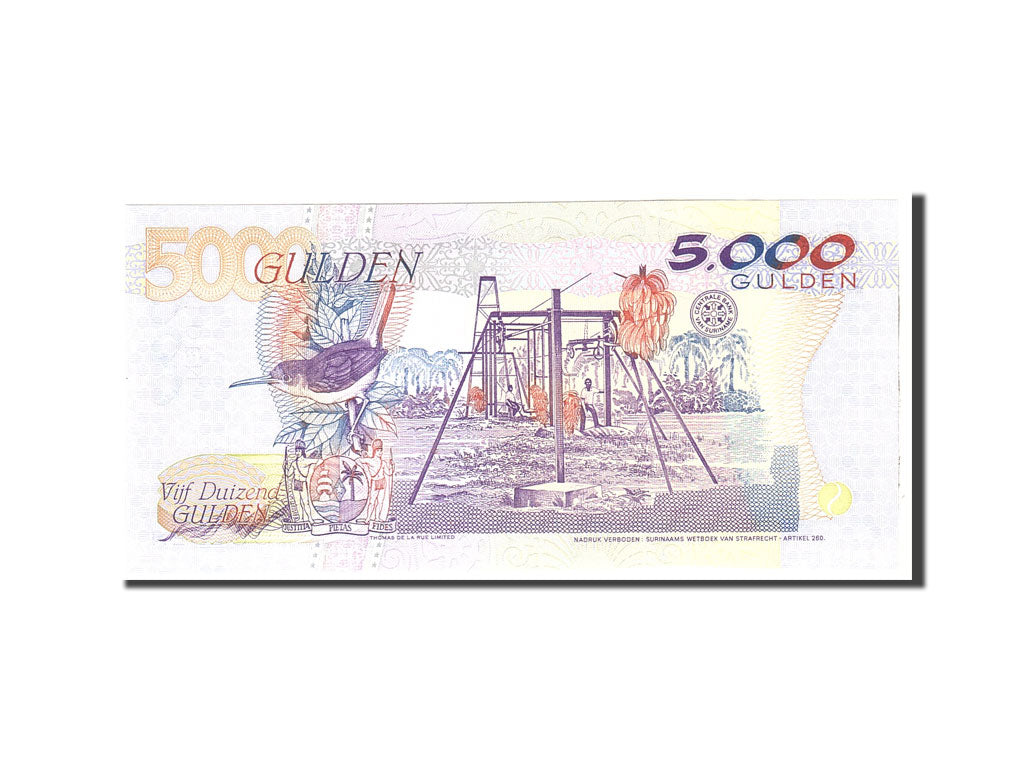 Banknote, Suriname, 5000 Gulden, 1997, 1997-10-05, KM:143a, UNC(65-70)