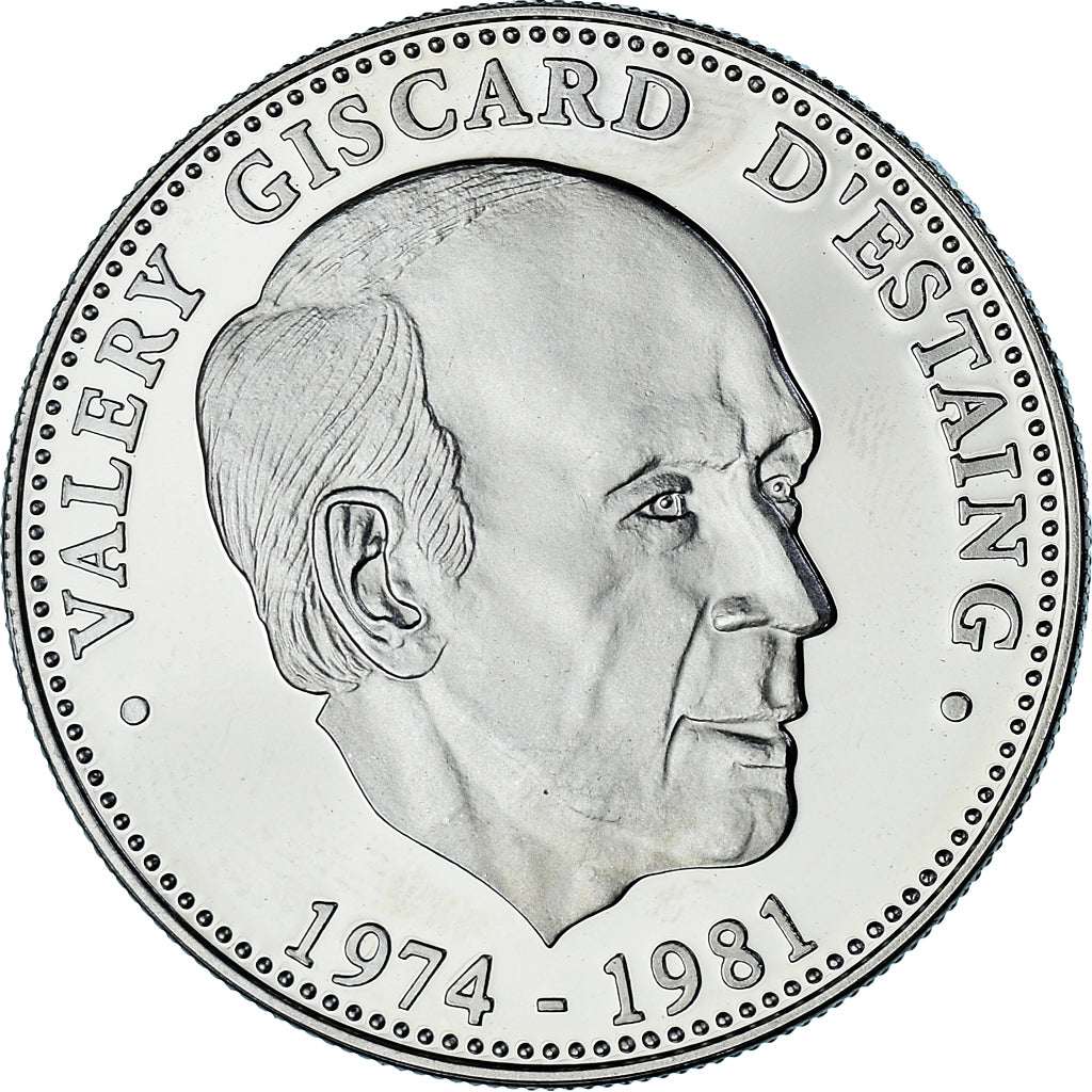 Francia, medalla, Valéry Giscard d'Estaing, Président, Politics, FDC, Cobre -