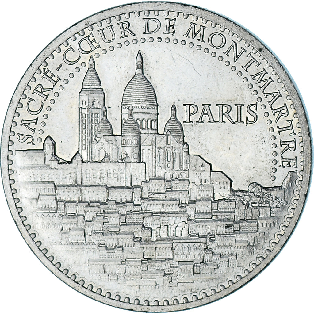 Francia, zeton, Jetón turístico, Paris - Sacré-Coeur de Montmartre n° 7