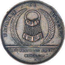 França, medalha, Napoleon Ier , Bataille de Marengo, 1800, Dubois, EF(40-45)