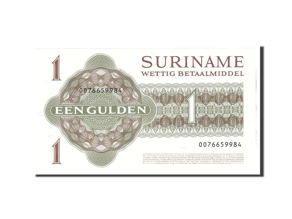 Banknote, Suriname, 1 Gulden, 1986, 1986-10-01, KM:116i, UNC(65-70)