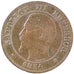 FRANCE, Napoléon III, 2 Centimes, 1854, Lyon, KM #776.4, VF(20-25), Bronze, G...