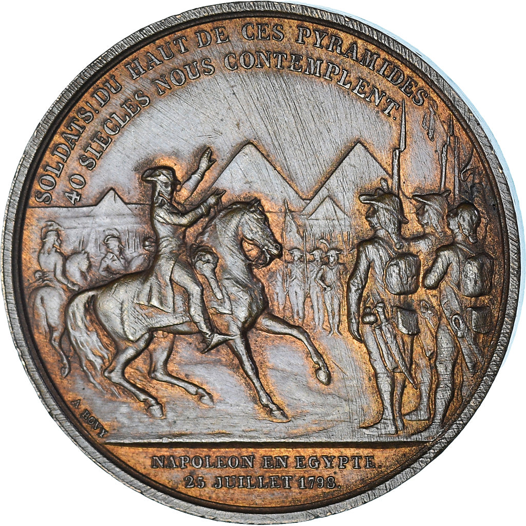 France, Médaille, Napoléon Ier en Egypte, History, 1798, Brenet, Refrappe
