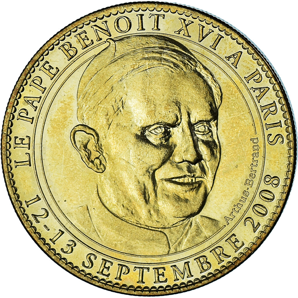 France, Token, Touristic token, Paris - Notre-Dame - Vue de côté n°1 - Benoit