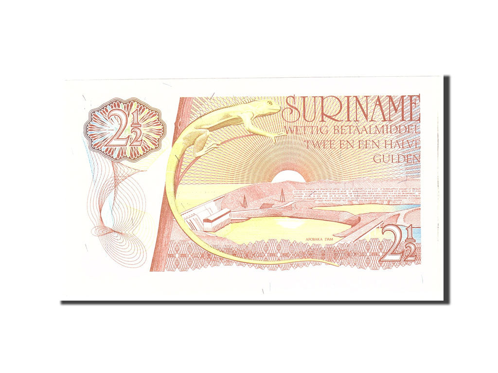 Suriname, 2 1/2 Gulden, 1978, KM:118b, 1978-08-01, UNC(65-70)