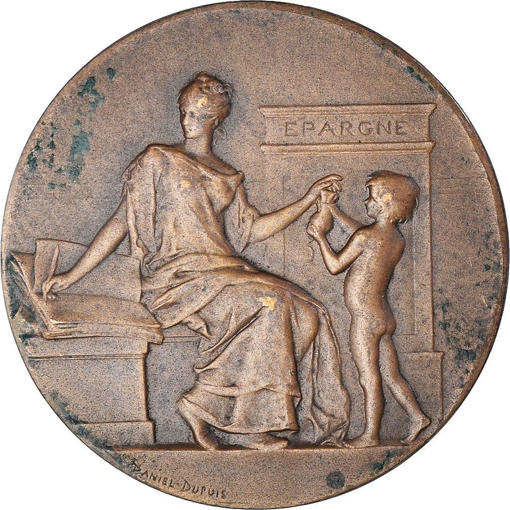 France, Medal, Caisse d'Epargne de Nantes, 1963, Dupuis.D, VF(30-35), Bronze