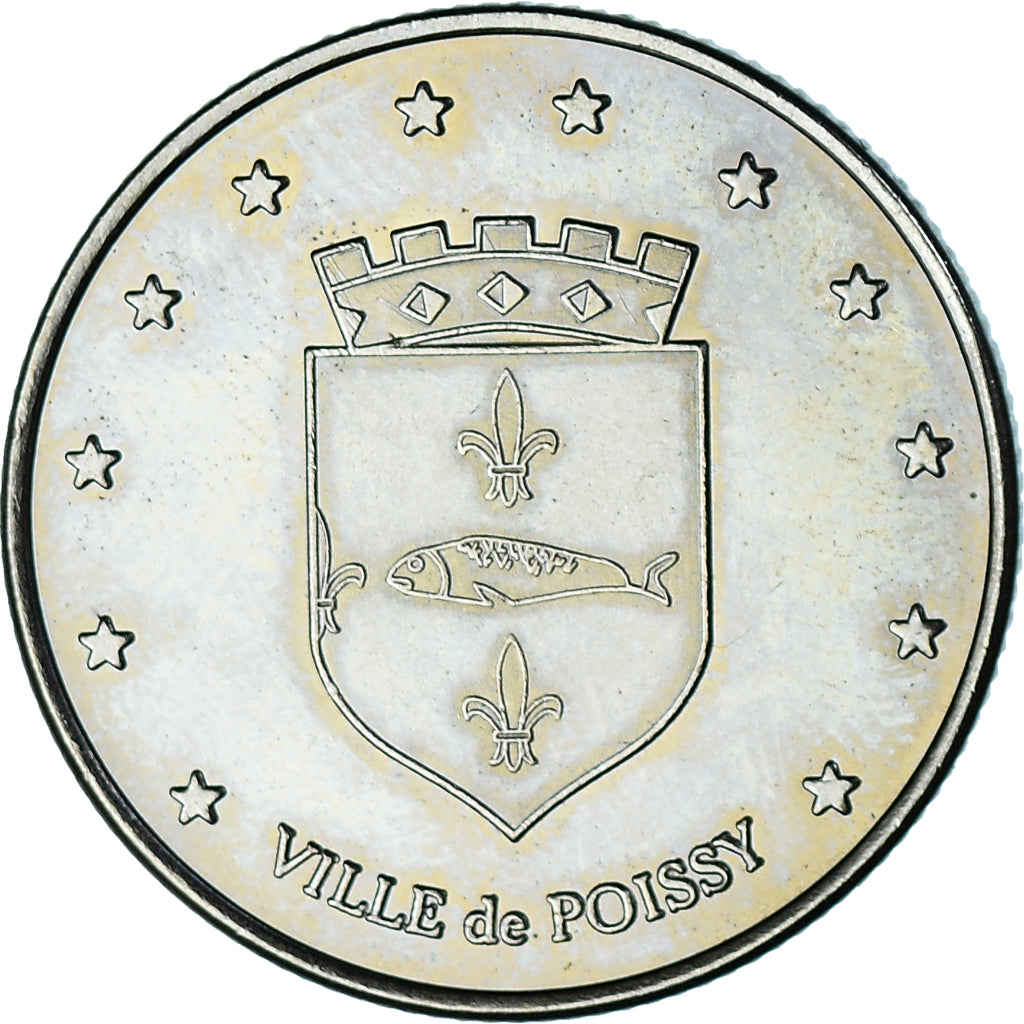 Francia, 2 Euro, Euro des villes, 1998, Poissy, SPL-, Rame-nichel