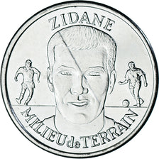 Frankreich, betaalpenning, Équipe de France de Football, Zidane, Milieu de
