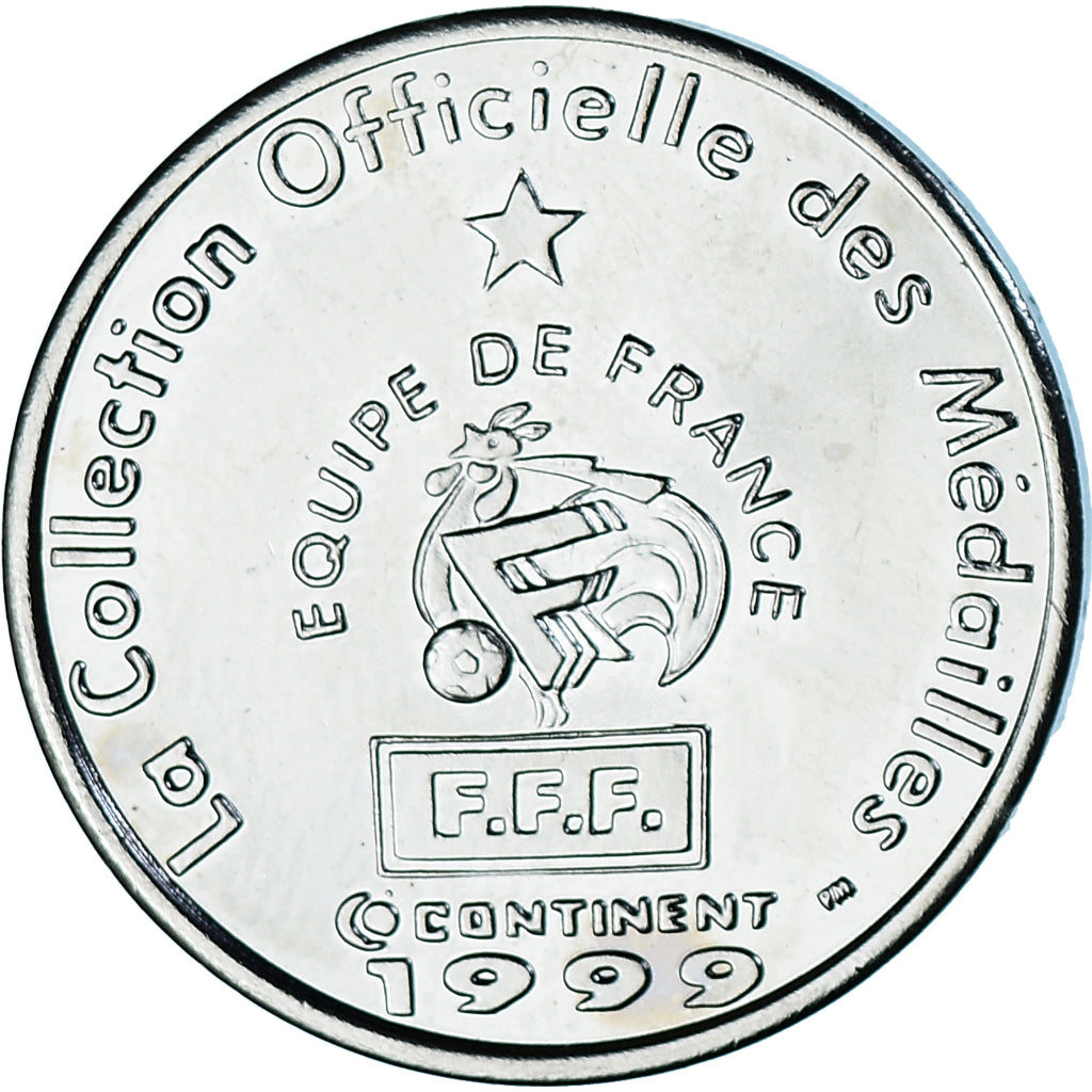 Francia, zeton, Football, Fabien Barthez, Sport, 1999, MBC+, Níquel