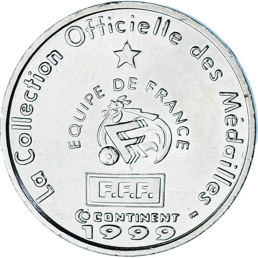 França, Token, Football, Franck Leboeuf, Sport, 1999, MS(63), Níquel