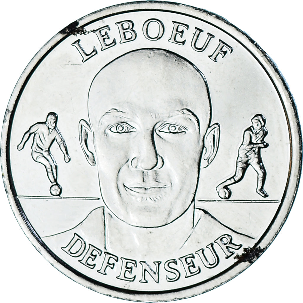 Francia, zeton, Football, Franck Leboeuf, Sport, 1999, MBC+, Níquel