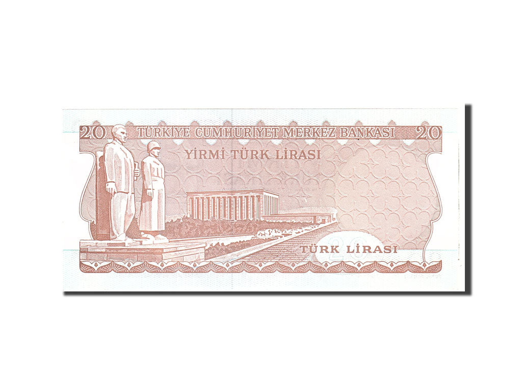Banknote, Turkey, 20 Lira, 1974, Undated, KM:187b, UNC(65-70)