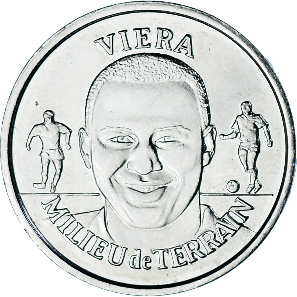 Frankreich, betaalpenning, Football, Patrick Vieira, Sport, 1999, SS, Nickel