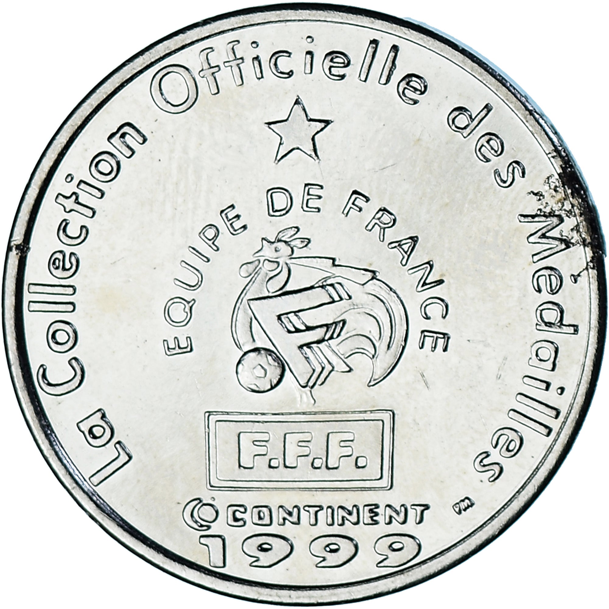 Francia, zeton, Football, Robert Pires, Attaquant, Sport, 1999, MBC+, Níquel