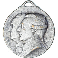 France, Medal, Journée de Paris, 1917, Washington and Lafayette, 1917