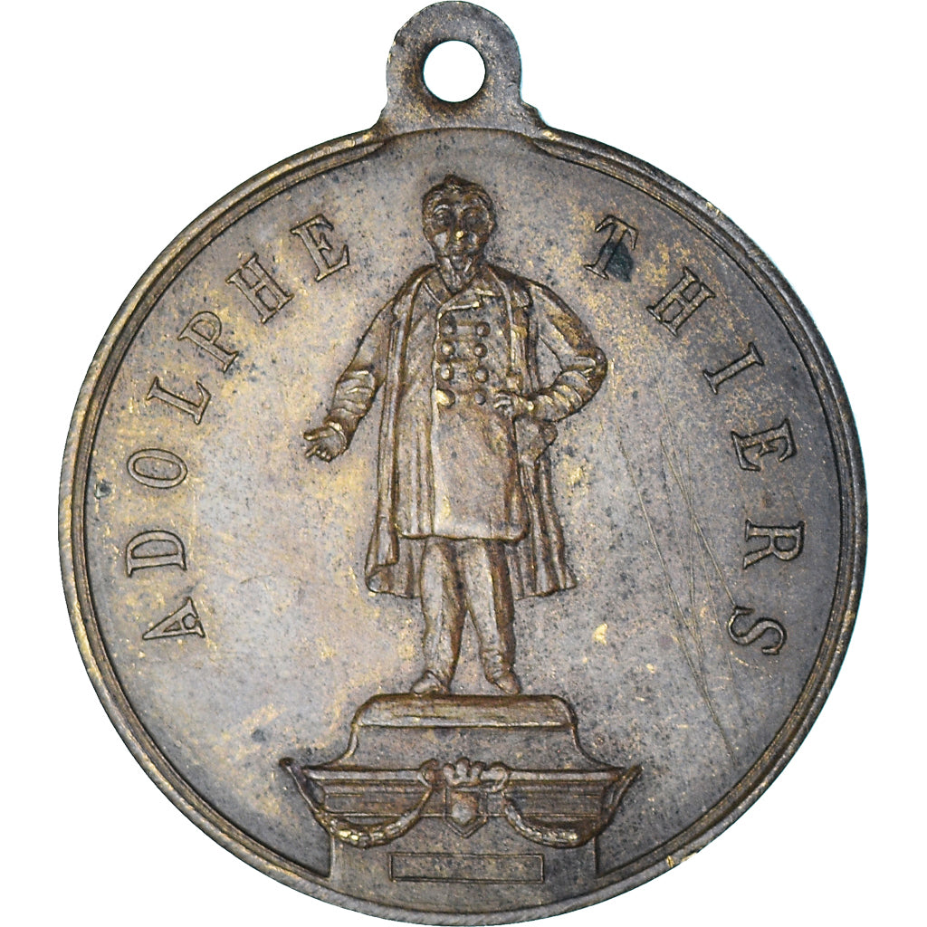 Frankreich, Medaille, Inauguration de la Statue de Adolphe Thiers, Nancy, 1879