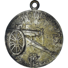 France, Medal, Journée du 75, WAR, 1914-1915, EF(40-45), Brass