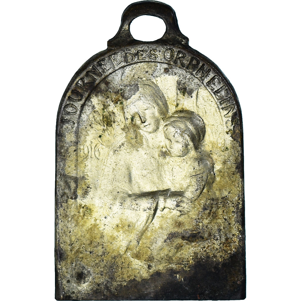 Francia, medalla, Guerre, Journée des Orphelins, Politics, Society, War, 1916