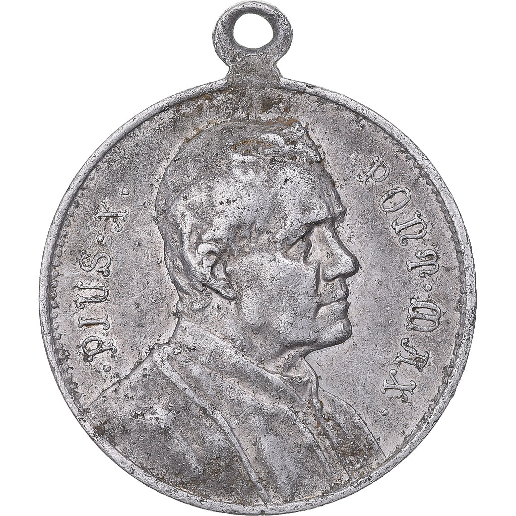 Vatican, Token, Le Pape Pie X, Religions & beliefs, EF(40-45), Aluminium