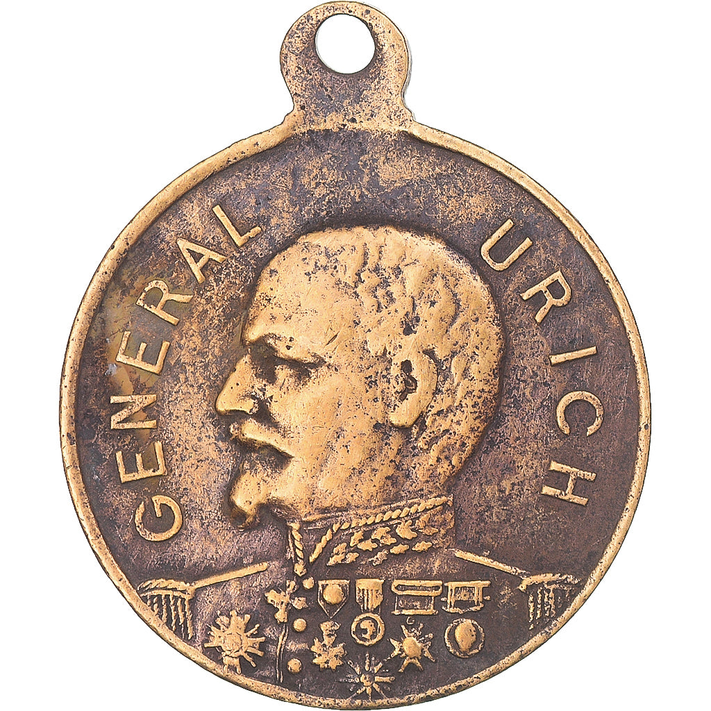 France, Medal, Général Urich, WAR, EF(40-45), Brass, Collignon:60