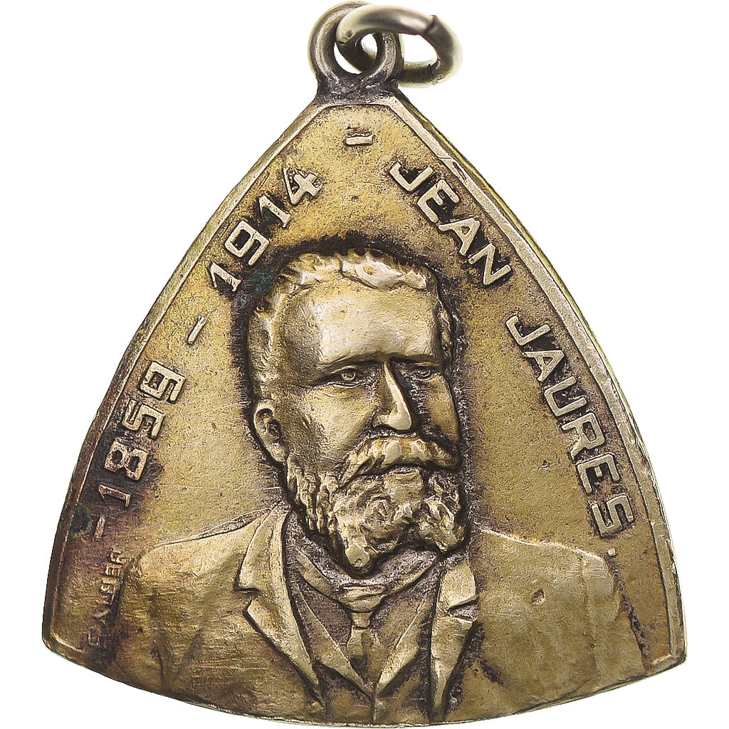 Francia, medaglia, Jean Jaurès, Martyr de la Paix, 1914, BB+, Rame