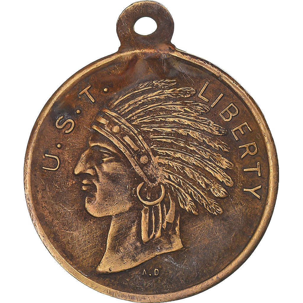United States of America, Token, U.S.T Liberty, Indian Head, AU(50-53), Brass