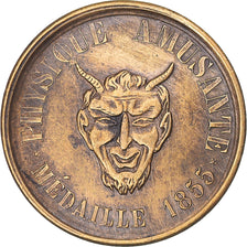 France, Token, Second Empire, Spectacle, Physique Amusante, 1855, AU(55-58)
