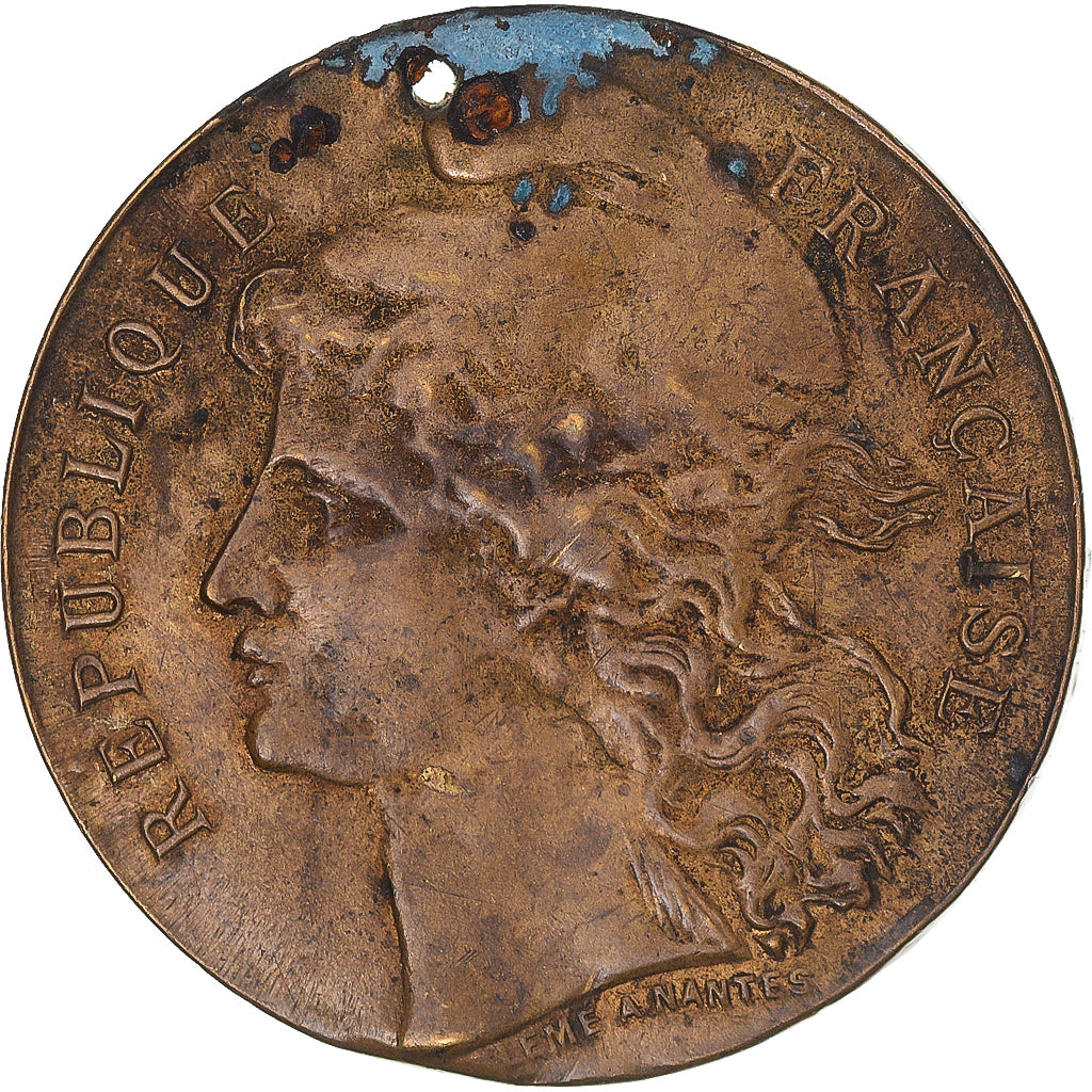 France, Jeton, République Française, Bon pour le Service, Military, TB+