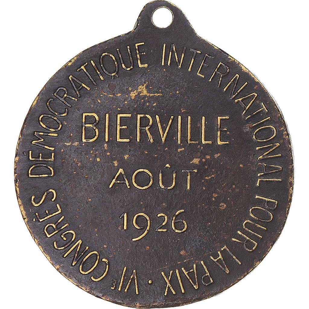 Francia, medaglia, VI ème Congrès Démocratique International pour la Paix