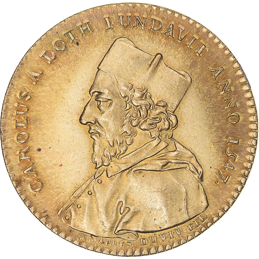 France, Token, Champagne Ardennes, Université de Reims, 1756, Restrike, MS(63)