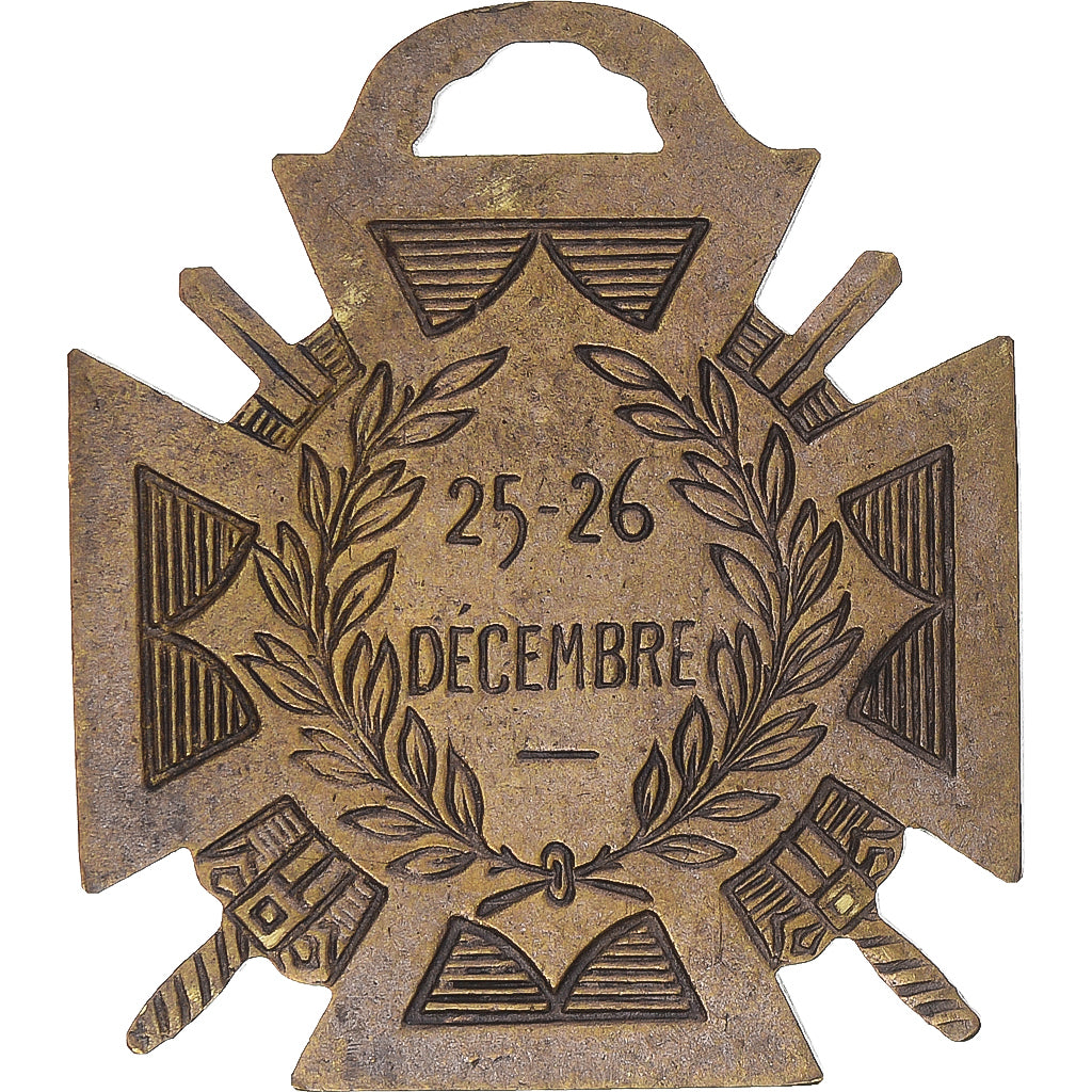 Francia, Journée du poilu, WAR, medalla, 1915, Muy buen estado, Bronce, 35