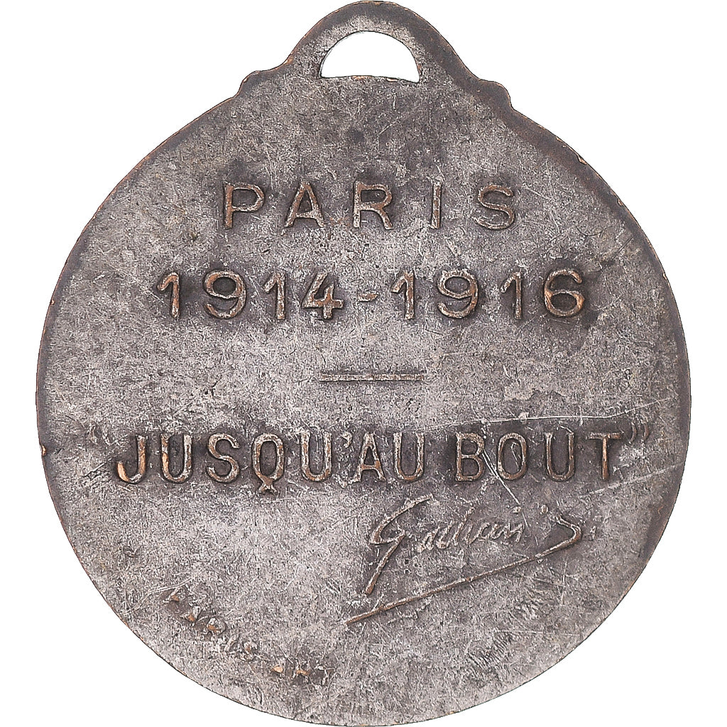 Francia, medaglia, Gallieni, WAR, 1916, Maillart, BB, Bronzo