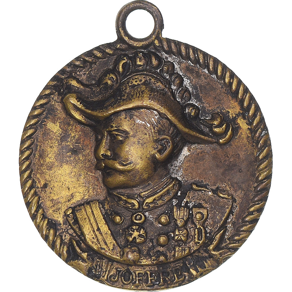 France, Medal, Le Général Joffre, EF(40-45), Brass