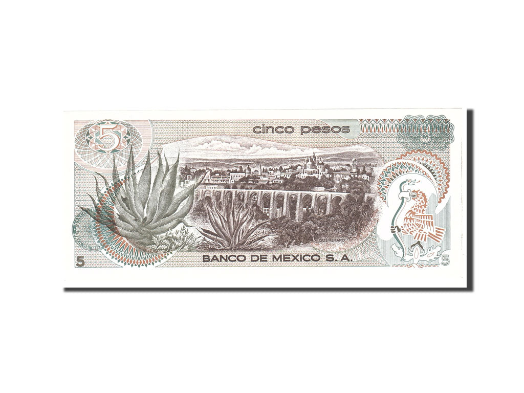 Banknote, Mexico, 5 Pesos, 1971, 1971-10-27, KM:62b, UNC(65-70)