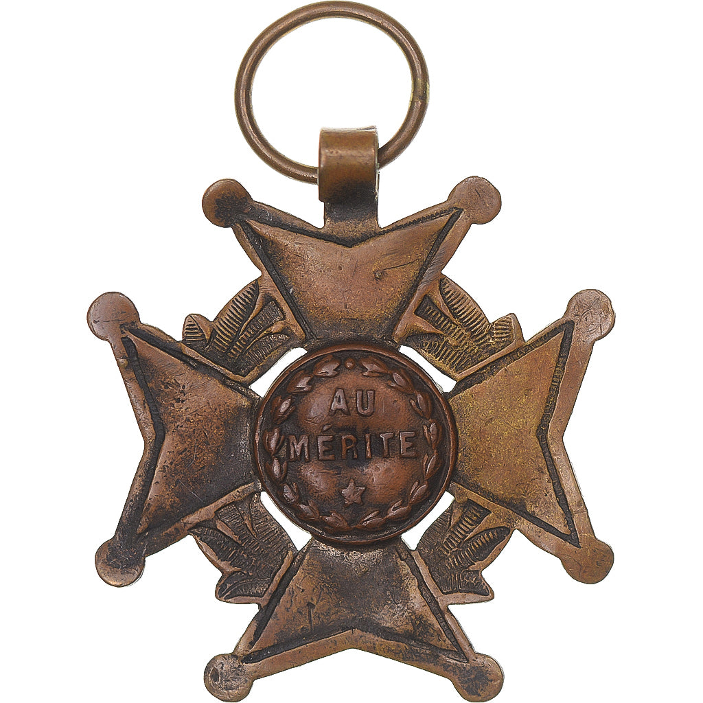 France, Au mérite, Medal, Very Good Quality, Bronze, 35