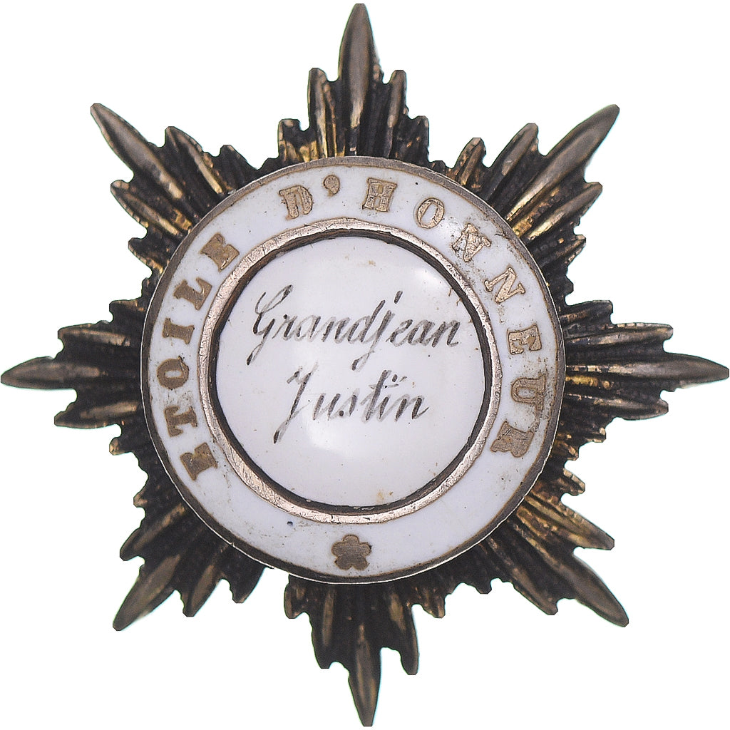França, Etoile d'Honneur, Bouton, Emaillée, Qualidade Excelente, Prata, 27